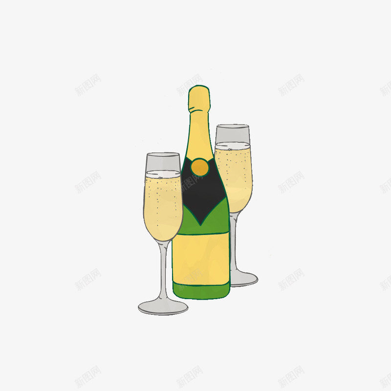 啤酒酒杯矢量图ai免抠素材_88icon https://88icon.com 酒会 酒吧 酒瓶 香槟 矢量图