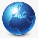 蓝色浏览器地球全球全球国际互联素材
