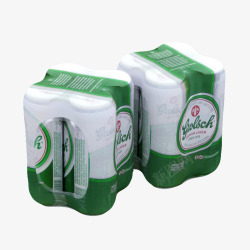 白色啤酒罐绿白色易拉罐高清图片
