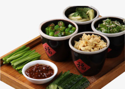 春饼四小缸素材