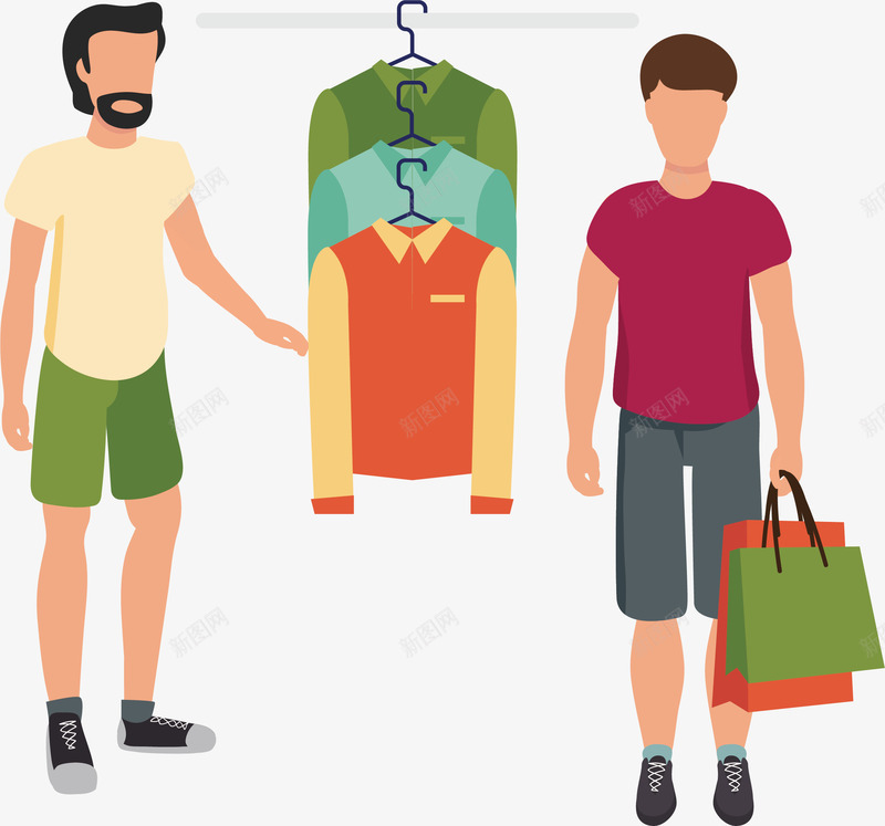 买衣服的人png免抠素材_88icon https://88icon.com 卡通 明确的消费人群 服装 消费 消费人群 消费人群分析 高消费人群