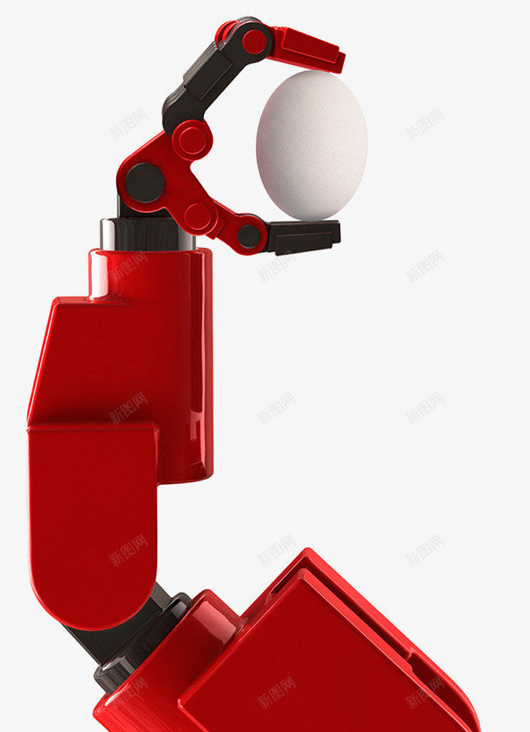 先进科技机械手臂png免抠素材_88icon https://88icon.com 关节 机器人手 机械手臂 红色 鸡蛋