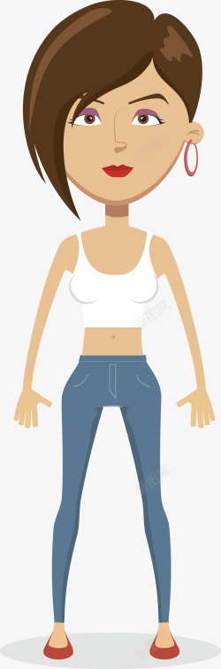 卡通女生素材
