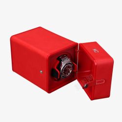 马达机械手表动力表盒大红色摇表器高清图片