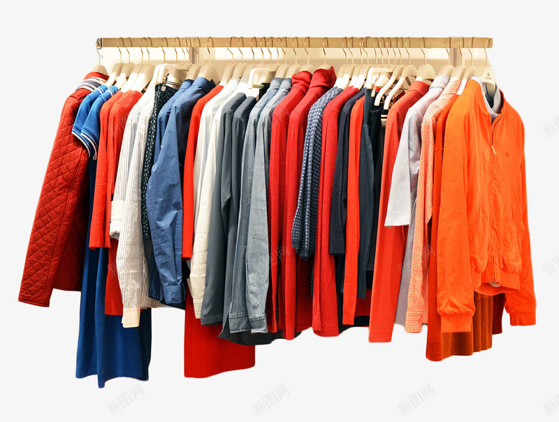 衣柜里的衣服png免抠素材_88icon https://88icon.com 整齐的衣服 橙色衣服 衣服分类 衣柜的衣服