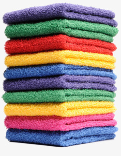 干净整齐的毛巾素材