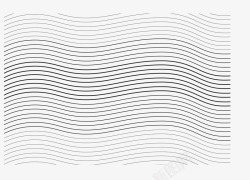曲线线条卡通波浪线素材