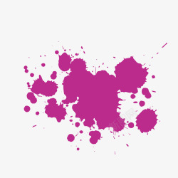 紫色油漆油渍喷溅素材