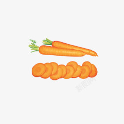 新鲜蔬菜红萝卜素材