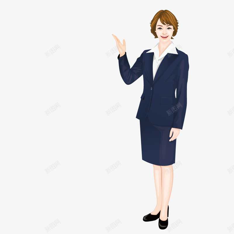 穿商务服装的女性矢量图ai免抠素材_88icon https://88icon.com 商务 商务女性 商务服装 女性服装 服装 矢量图