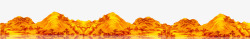 黄金火山背景素材