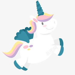 独角兽logo卡通独角兽矢量图高清图片