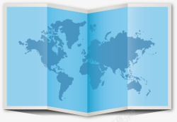 世界地图板块矢量图素材