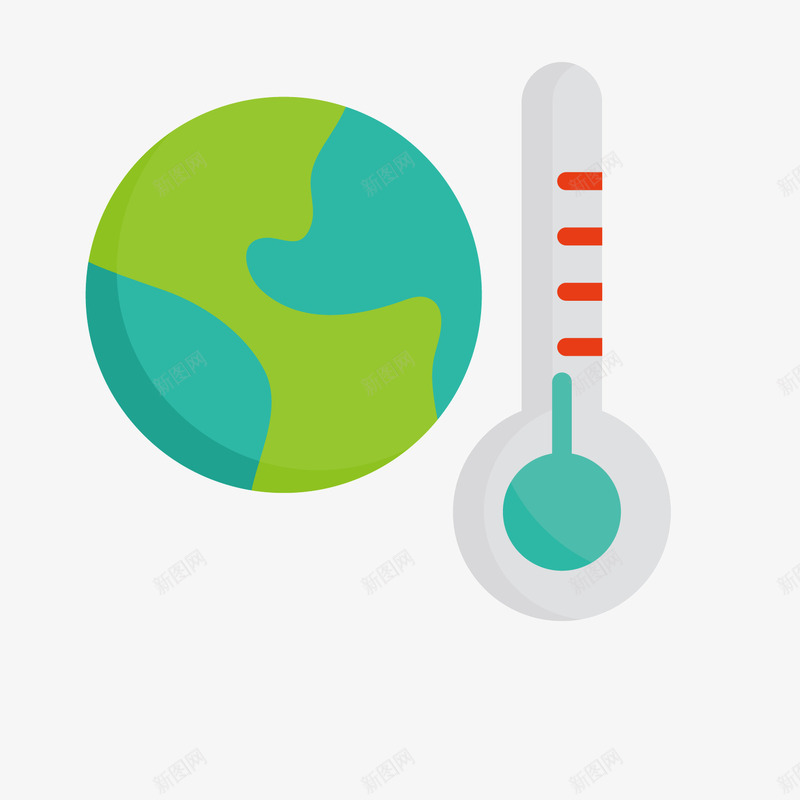 地球温度矢量图ai免抠素材_88icon https://88icon.com 商务 圆形 圆角 地球 扁平化 旋转 测量 温度 科技 矢量图
