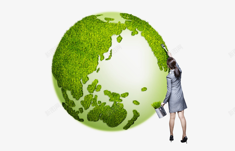 绿色生机保护地球png免抠素材_88icon https://88icon.com 保护地球 创意地球 地球我们的家园 地球设计 生态地球