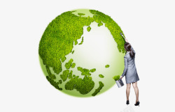 绿色生机保护地球素材