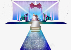婚礼舞台图案素材