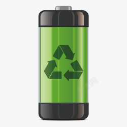 世界环境日环保电池元素矢量图素材