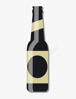 时尚卡通酒瓶广告装饰素材