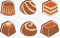 巧克力可可乔科省美味的糖果零食素材