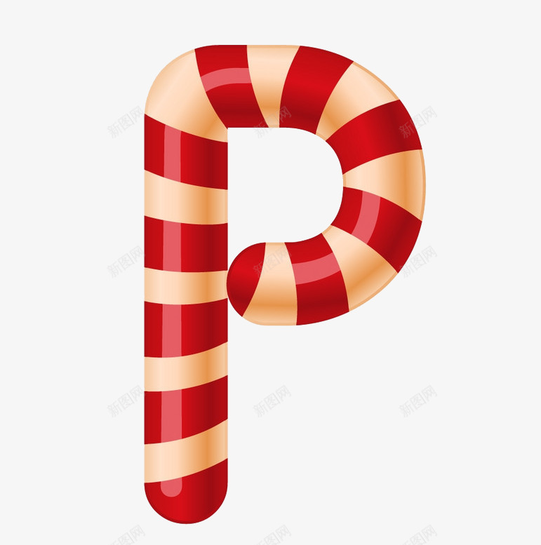 糖果字母Ppng免抠素材_88icon https://88icon.com 圣诞节字母 大写字母 字母P 糖果字母 艺术字母