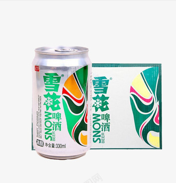 实物产品雪花啤酒png免抠素材_88icon https://88icon.com 啤酒 纯生 食品