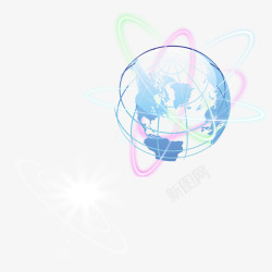 发光的地球素材