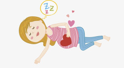 宝妈简笔画睡觉的孕妇高清图片