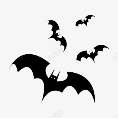 蝙蝠琴手绘蝙蝠图标图标