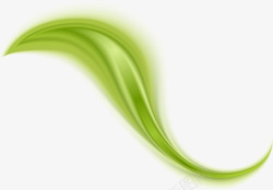 绿色清新曲线效果元素素材