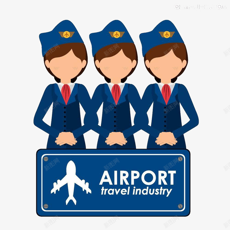 卡通机场客服人员png免抠素材_88icon https://88icon.com 优雅 卡通 女性 机场客服