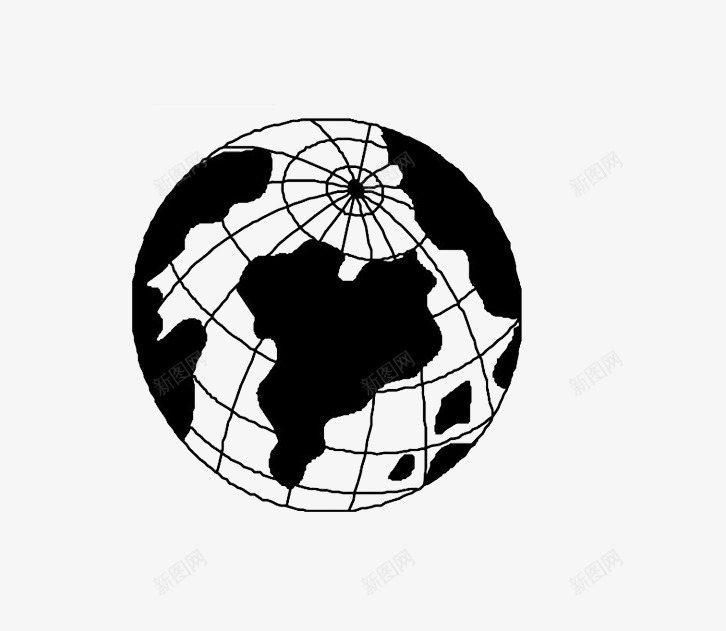 旋转的地球png免抠素材_88icon https://88icon.com 图片 地球仪简画 简单的矢量图片 经纬线