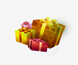 成堆礼品盒彩色礼品盒高清图片