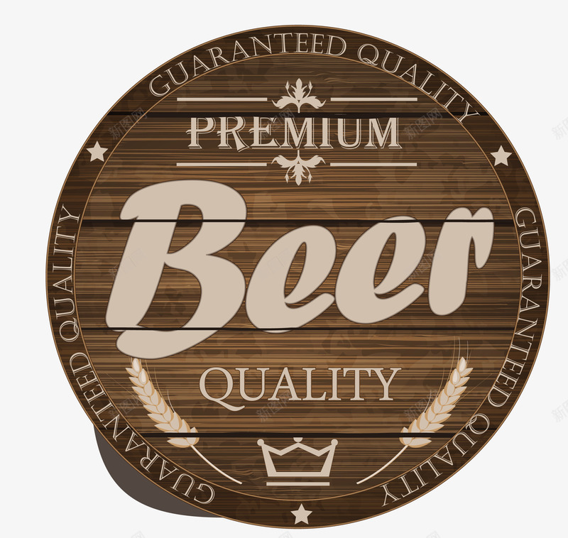 beer啤酒木质标签矢量图ai免抠素材_88icon https://88icon.com beer 啤酒 木质 标签 矢量图