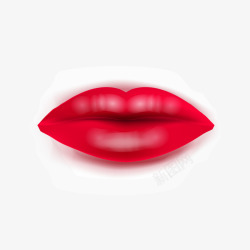 性感红唇矢量图素材