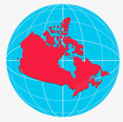 地球中的加拿大素材