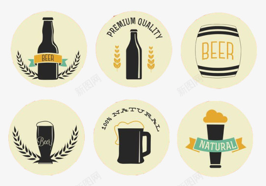 酒杯各种啤酒图标图标
