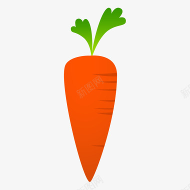 胡萝卜丁卡通胡萝卜图标图标