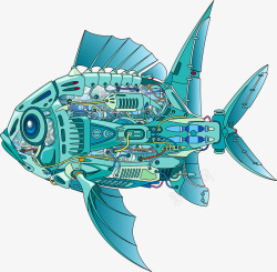 机械鱼机器鱼高清图片