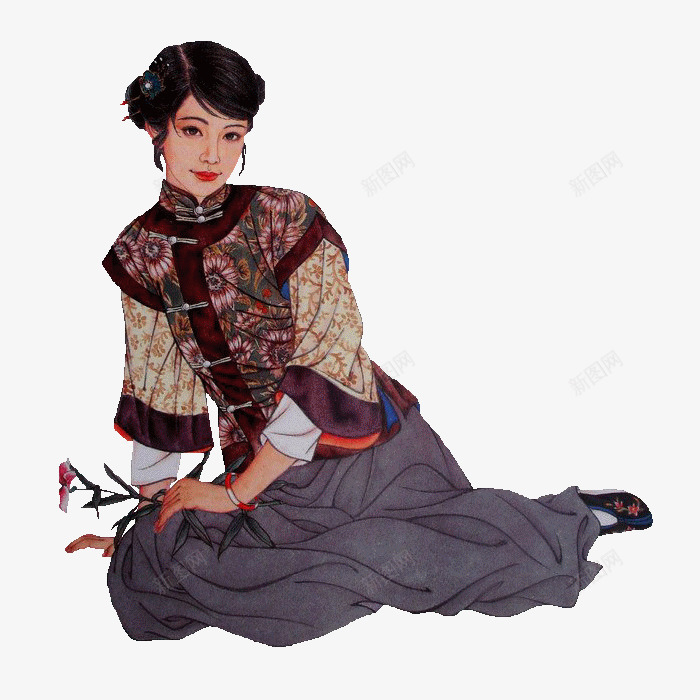 中国古代女子png免抠素材_88icon https://88icon.com 中国风 传统 古代 女性