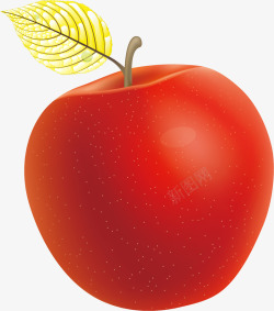 红色苹果水果卡通促销素材