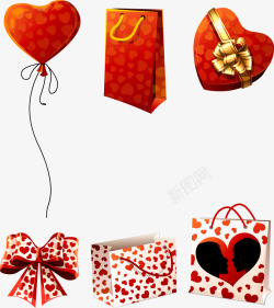 心形包装礼盒素材