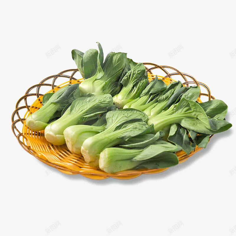 新鲜上海青png免抠素材_88icon https://88icon.com 小油菜 绿色 编织盘 美味 蔬菜 食材