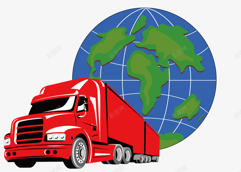 地球元素png免抠素材_88icon https://88icon.com png 优先发货 元素 卡通 地球 货车