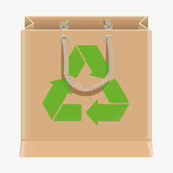 创意世界环境日环保袋矢量图素材