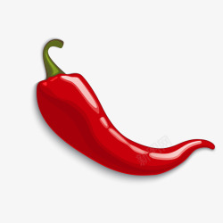 蔬菜烹饪卡通红色的辣椒矢量图高清图片