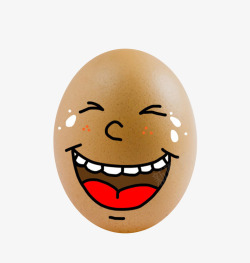 新鲜食物生鲜鸡蛋笑脸卡通素材