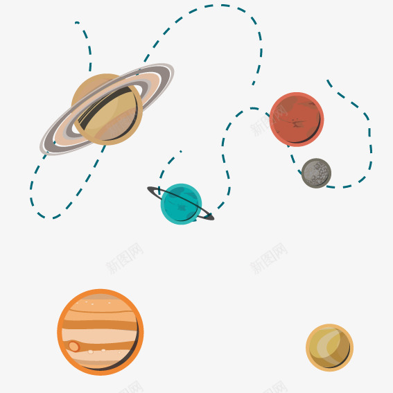 地球太阳系矢量图ai免抠素材_88icon https://88icon.com 九大行星 地球 太阳系 宇宙 矢量图