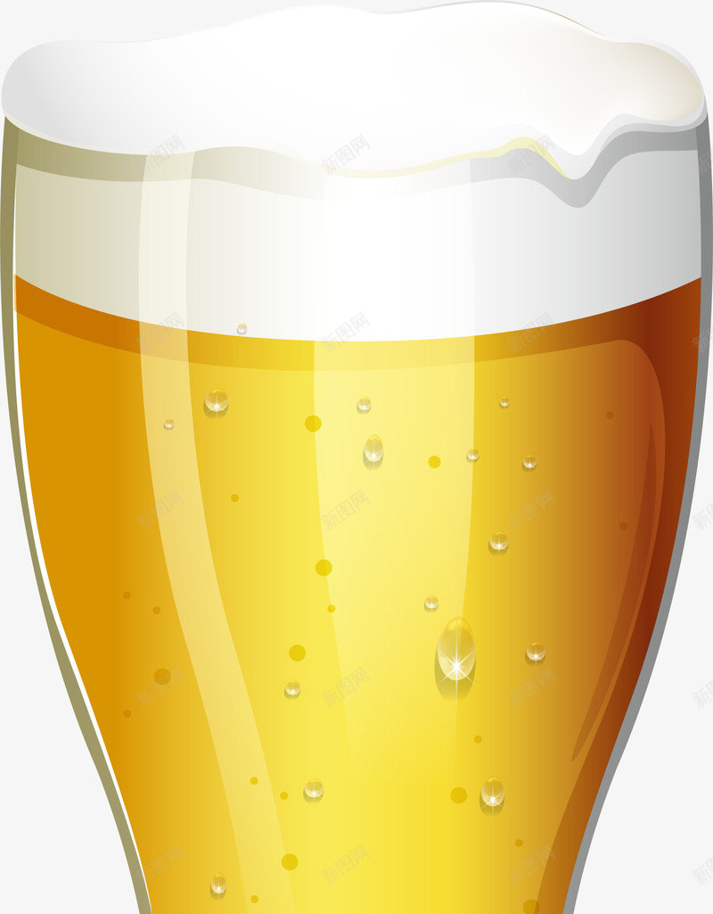 美味黄色杯装啤酒png免抠素材_88icon https://88icon.com 啤酒杯子 啤酒气泡 杯装啤酒 白色泡沫 美味啤酒 黄色啤酒