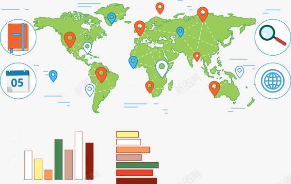 手机软件数据地图标记图标